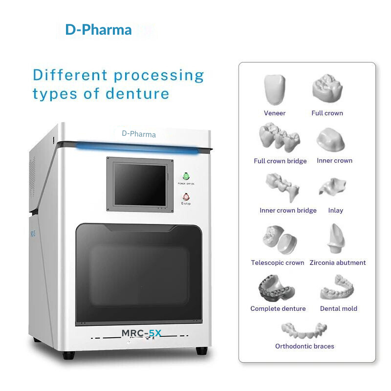 5X Dry 5 axis Dental Milling Machine